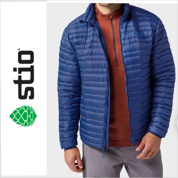 NWOT STIO Men's Pinion Down Sweater jacket quantum pertex M - Picture 1 of 11